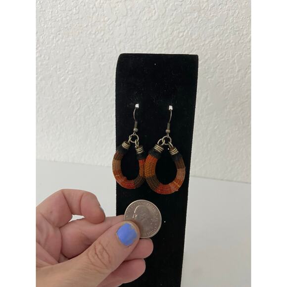 Colorful teardrop earrings - Picture 2 of 4
